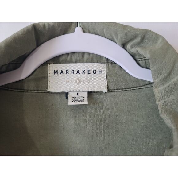 Anthropologie Marrakech Geneva Anorak Green Cargo Utility Jacket Large - Picture 7 of 9